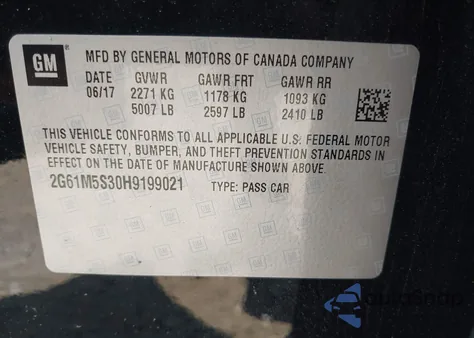 2017 Cadillac Xts Luxury from USA, damaged, VIN 2G61M5S30H9199021